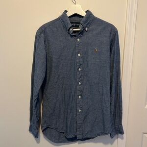 Ralph Lauren Men’s Denim Button-Down Shirt Navy